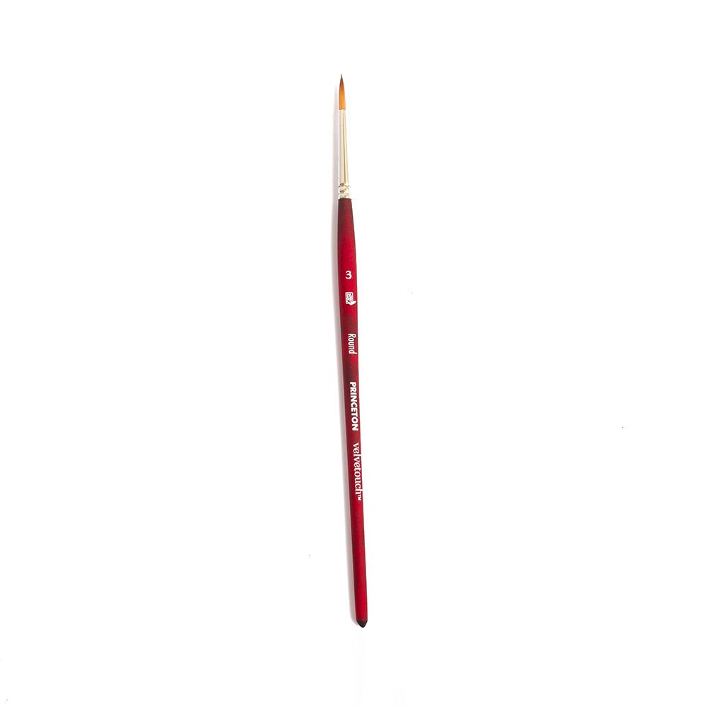 Princeton, Velvetouch, Multimedia, Brush, Round, 3